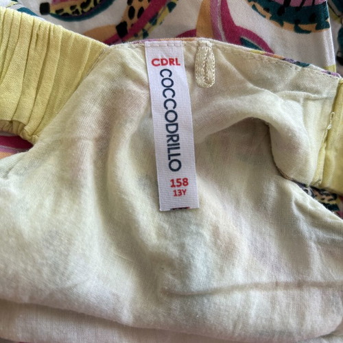 Girls' dress and pants set like new, colorful, sizes 140-158 cm