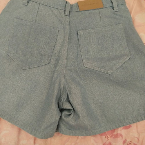 Regalinas shorts new, denim color, front skirt style