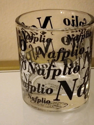 Nafplio souvenir shot glass 5.5cm like new