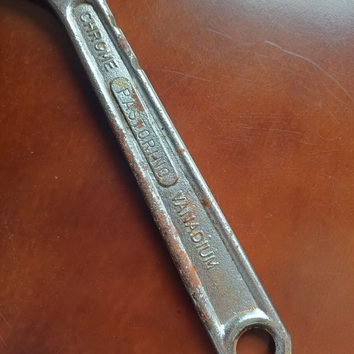 Pastorino adjustable wrench used 250mm vintage, Chrome Vanadium
