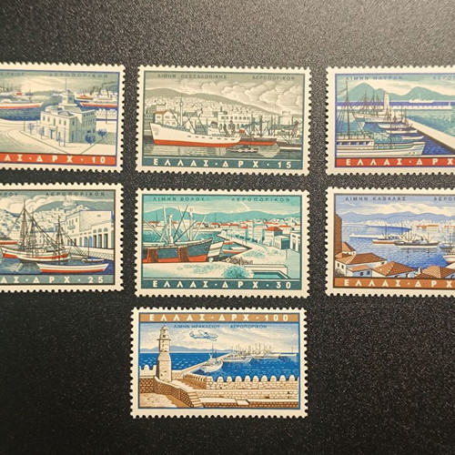 1958 Ports Complete Stamp Series mint, luxury