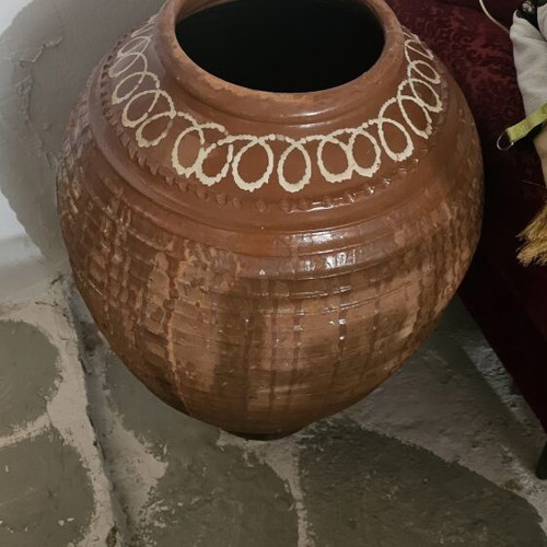Traditional ceramic pithari about 100cm, glazed, no cracks