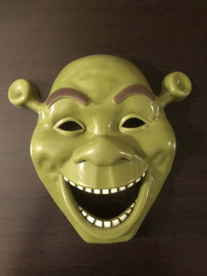 Μάσκα Shrek σαν καινούργιο, από χοντρό πλαστικό
