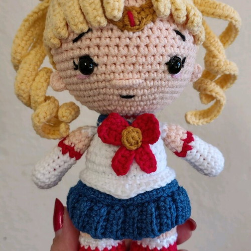 Crochet Sailor Moon doll new, handmade, 20cm