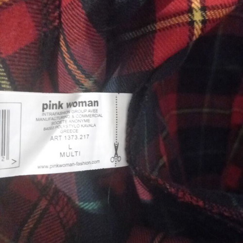 Pink Woman red wrap shirt like new, size L