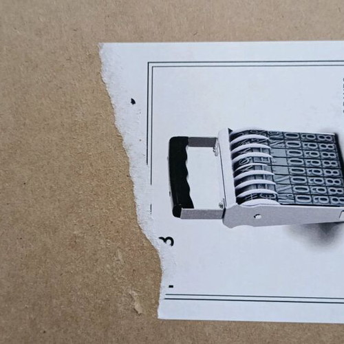 Numbering stamp 18 cm new with numbers up to 9 and symbols