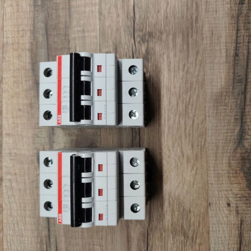 ABB S203-C40 Circuit Breakers used, set of 2, 40A