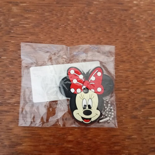 Minnie Mouse Keychain new, black and red