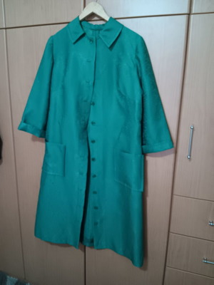 Handmade women's robe green Large like new