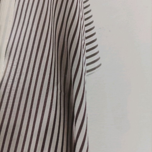Barber cape new, waterproof, fine striped, polyester