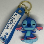 Stitch keychain new, blue