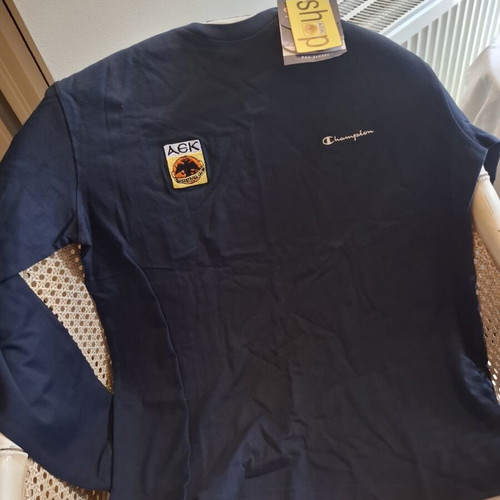 AEK Basketball sweatshirt blue large new, Champion cotton