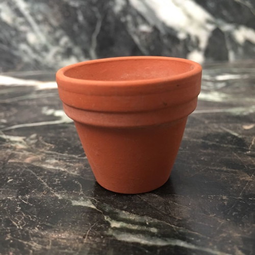 Mini ceramic flower pots set used, 57 pieces