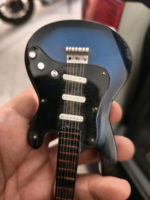Mini guitar used, decorative with case