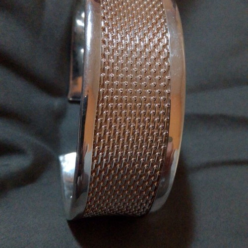 Silver bracelet 925 new, wide cuff design
