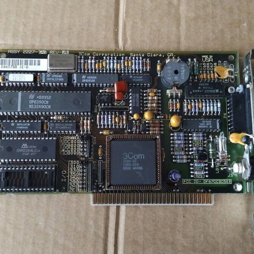 3Com 2227-04 REV.A Etherlink II 8-bit ISA Network Ethernet Card used