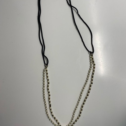 Vintage pearl necklace used, 1970s decade