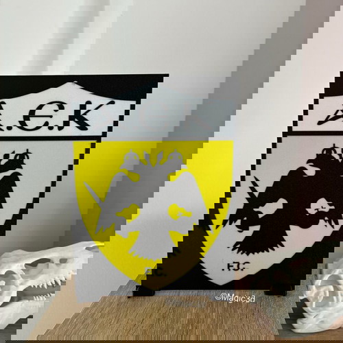 Διακοσμητικό με το έμβλημα της ΑΕΚ κατόπιν παραγγελίας