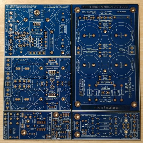 Tube Power Supply PCB AIO Blue new
