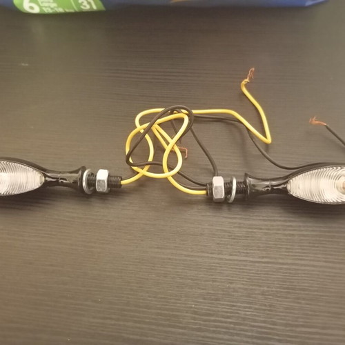 Motorcycle turn signals new, not LED