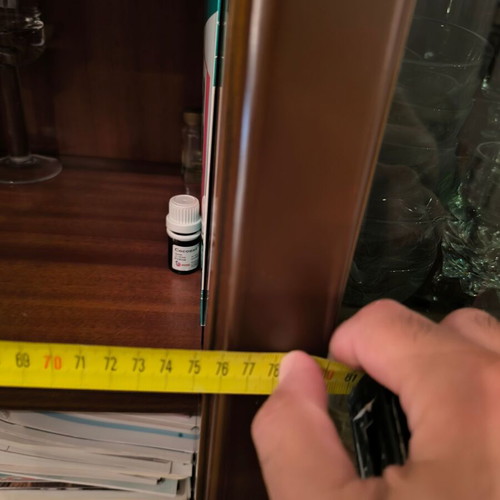 Furniture unit used with cabinet, drawer and 3 shelves