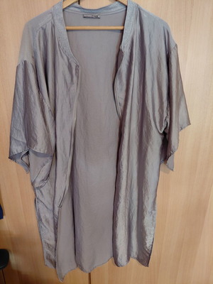 Zara kimono jacket medium silver with zipper like new