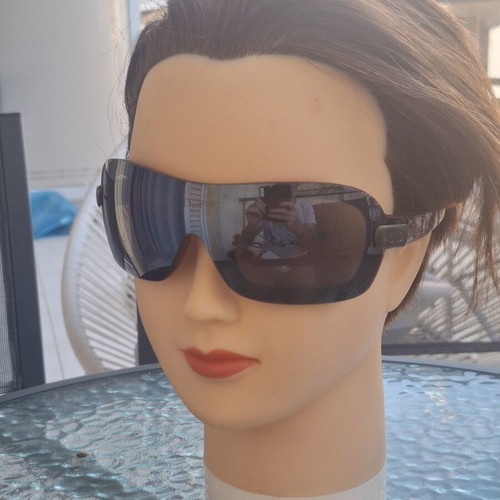 Christian Dior SPH2490/C vintage γυαλιά ηλίου με περιμετρικό φακό, καφέ
