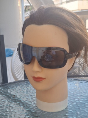 Christian Dior SPH2490/C vintage γυαλιά ηλίου με περιμετρικό φακό, καφέ