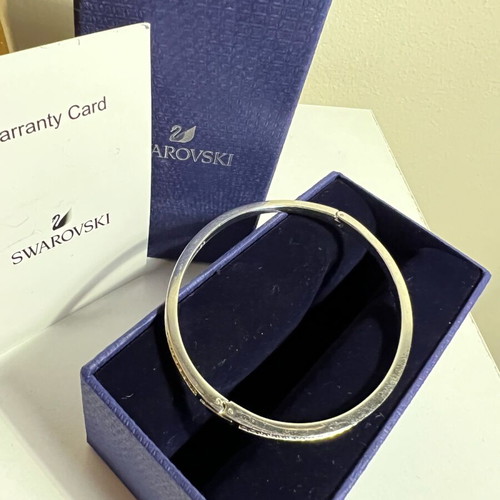 Swarovski Rare Bangle bracelet like new, silver