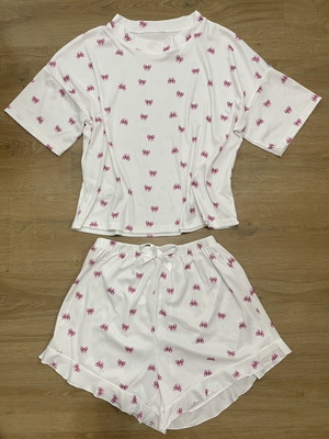 White pyjamas set shorts and top new