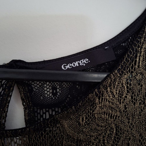 George dress black with gold lace new, size EUR 42