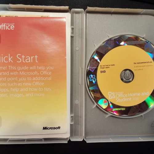 Microsoft Office Home and Student 2010 DVD like new, vintage software