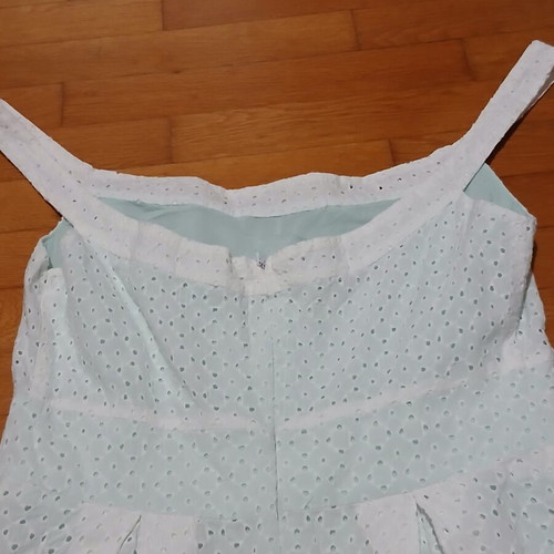 Anna Riska white midi dress broderie anglaise size medium like new