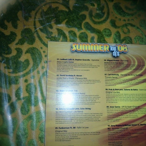 CD Summer Top DJs Stealth Records 2008