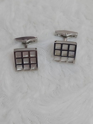 Daniel Hechter Men's Cufflinks with Mother of Pearl New