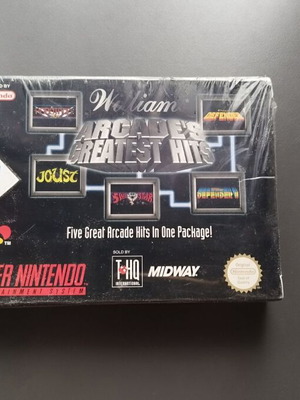 Nintendo SNES Williams Arcade's Greatest Hits καινούργιο, σφραγισμένο