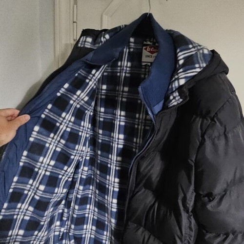 Lee Cooper jacket large like new, black with double zipper