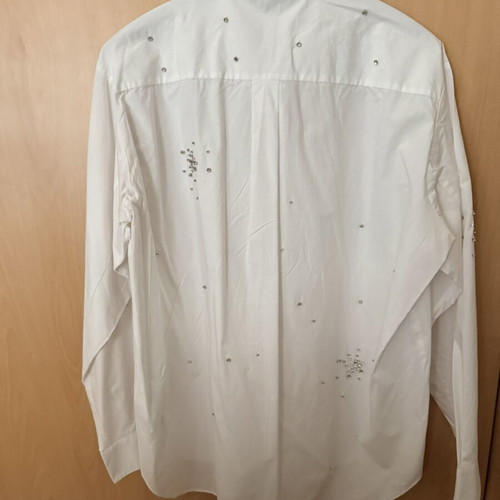 Zara white shirt with special details new, comfortable fit