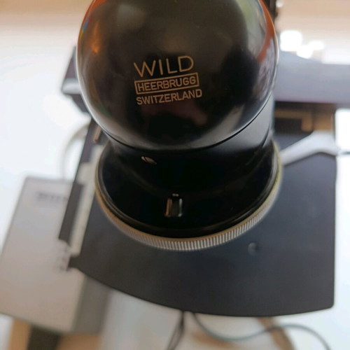 Collectible WILD Heerbrugg Microscope used with original accessory
