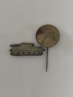 Συλλεκτικές καρφίτσες στρατού μεταχειρισμένες, σετ 2 τεμαχίων