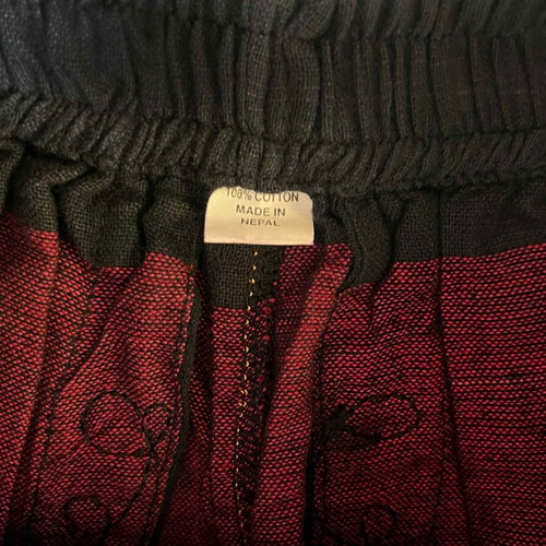 Salvari 3/4 from Nepal like new, black and burgundy, size M