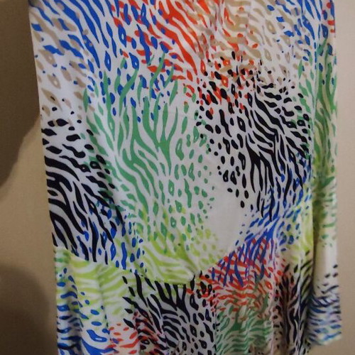 Celestino summer skirt colorful, new, asymmetric with flare