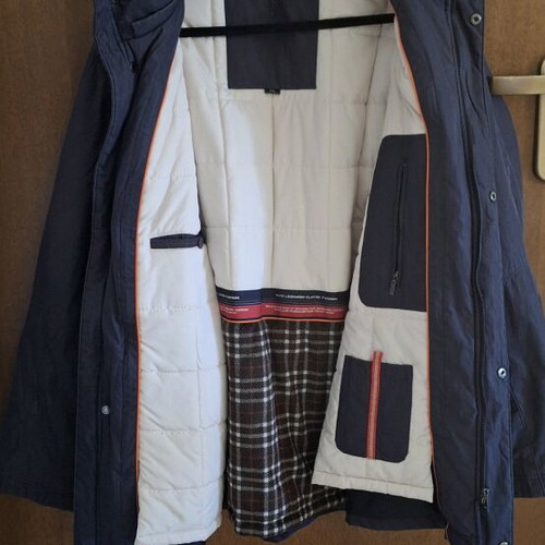 Leonardo Uomo men's jacket XXL navy blue with removable lining like new