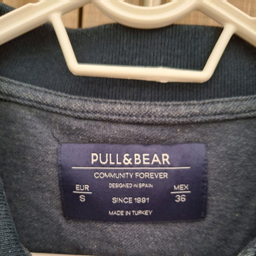 Zara Polo Navy T-shirt used, size Small, blue