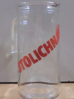 Stolichnaya vodka διαφημιστική γυάλινη κανάτα καινούργια