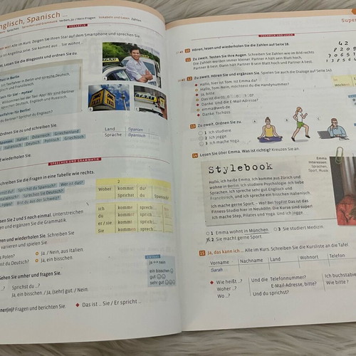 Starten wir! A1 Kursbuch German book used for beginners
