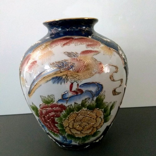 Royal Satsuma vases used, pack of 3, height 23 cm