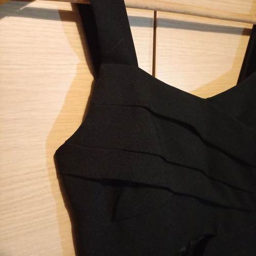 Zara black jumpsuit XS like new with cutout and zipper