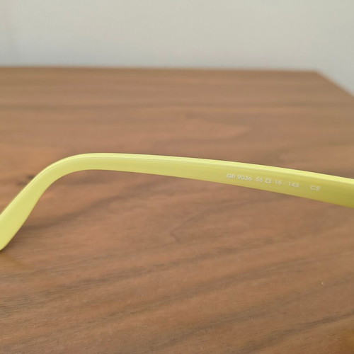 El Greco 9036 sunglasses used, unisex, black with yellow