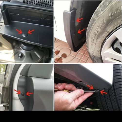 Car screws new, pack of 17 plastic fasteners for repairs